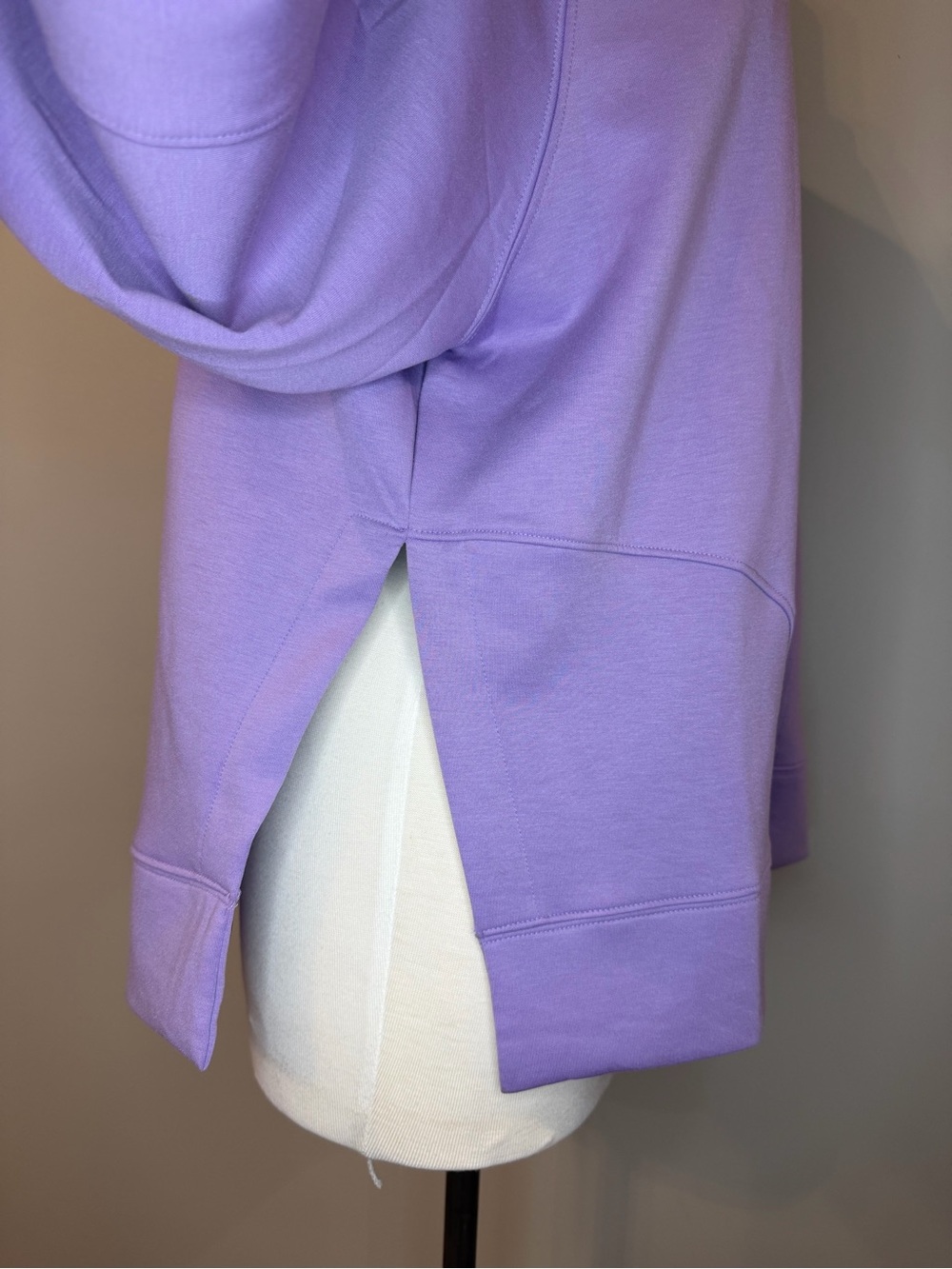 Zenana Brand Lavender Crewneck Sweatshirt - Picture 3 of 6